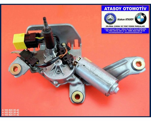 MERCEDES W163 ML ARKA SİLECEK MOTORU 1638200542 1638202642 1638203142 - 9390456059 F006WMO606 F006WMO611 A1638200542 A1638202642 A1638203142 A 163 820 05 42 A 163 820 26 42 A 163 820 31 42